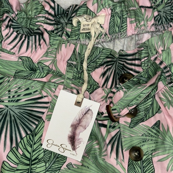 NWT Jessica Simpson tropical print dressy vacation shorts. Sz large. - Picture 6 of 13